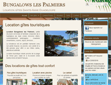 Tablet Screenshot of bungalows-les-palmiers.com